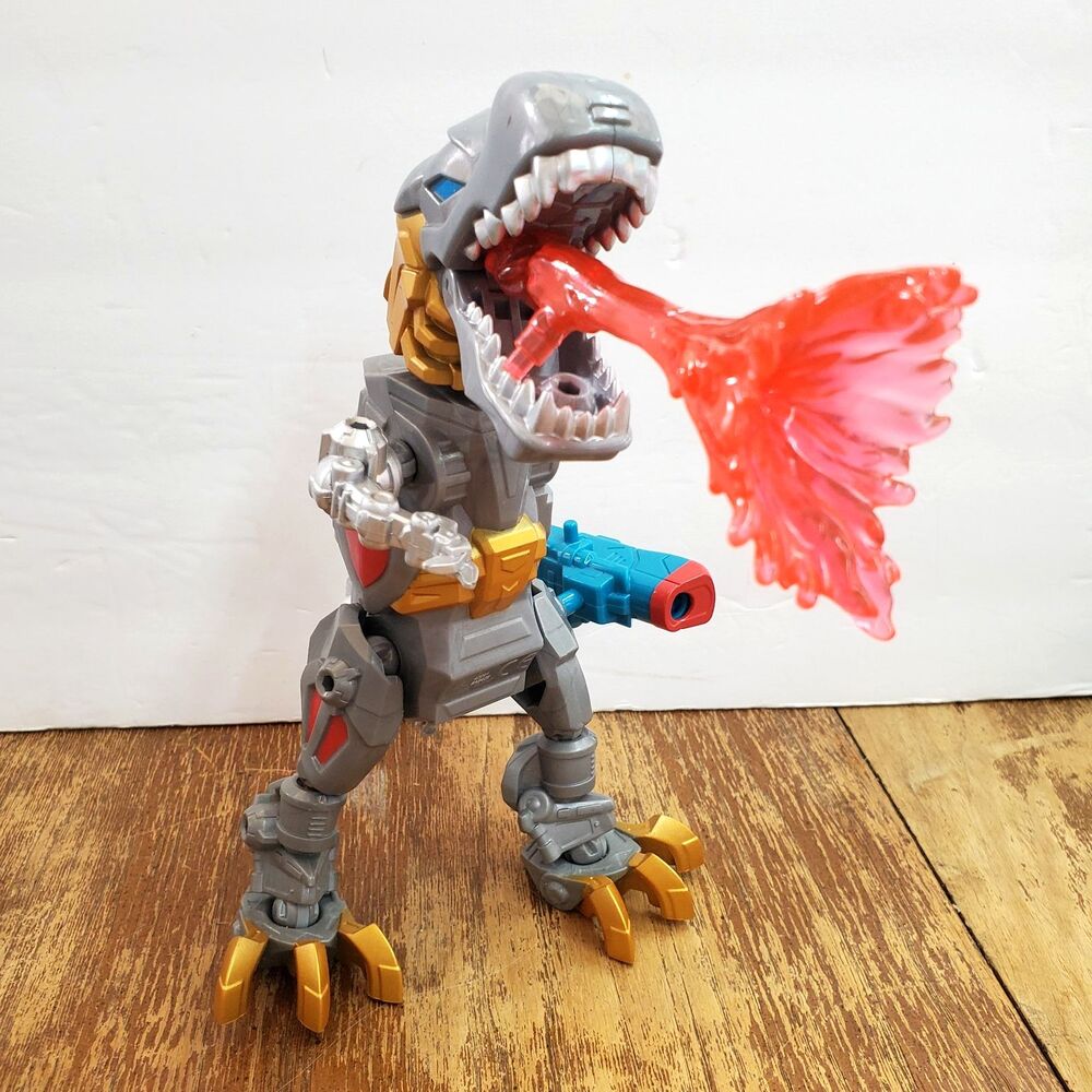 Transformers Hero Mashers Electronic Grimlock 2014 Figure w/ Flame Blast & Gun